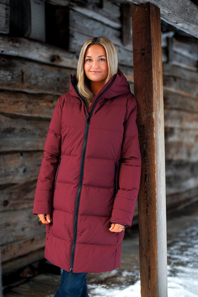 Ladies down jacket