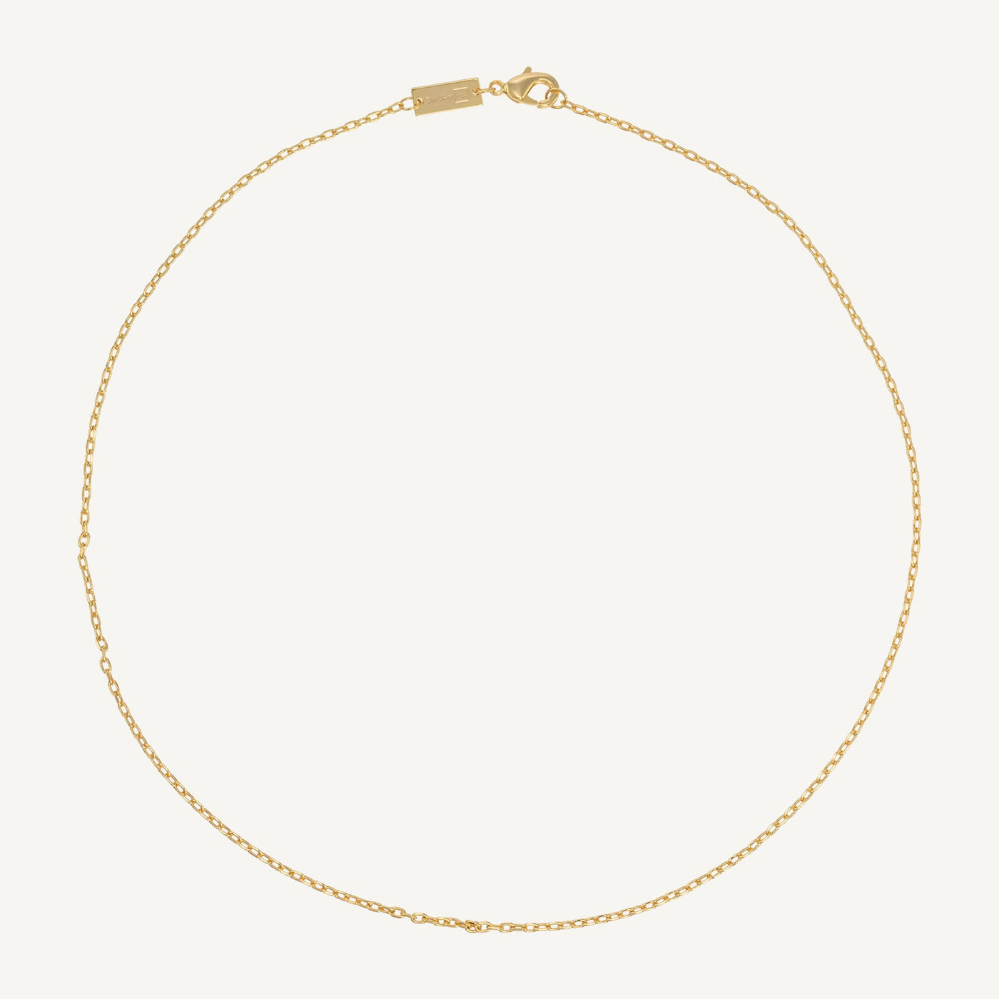 Gold necklace 45 cm