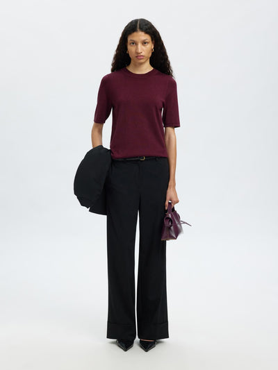 Slflura 2/4 Knit O-Neck