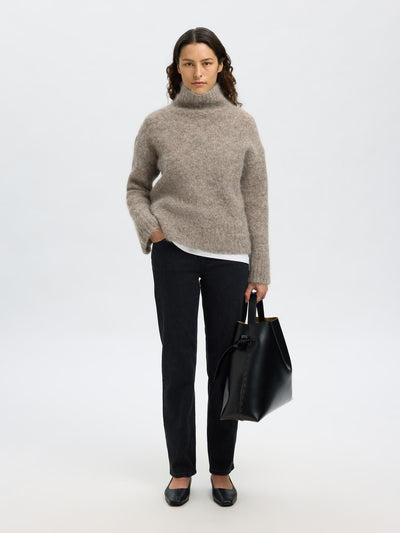 Slfgabriella Ls Knit High Neck