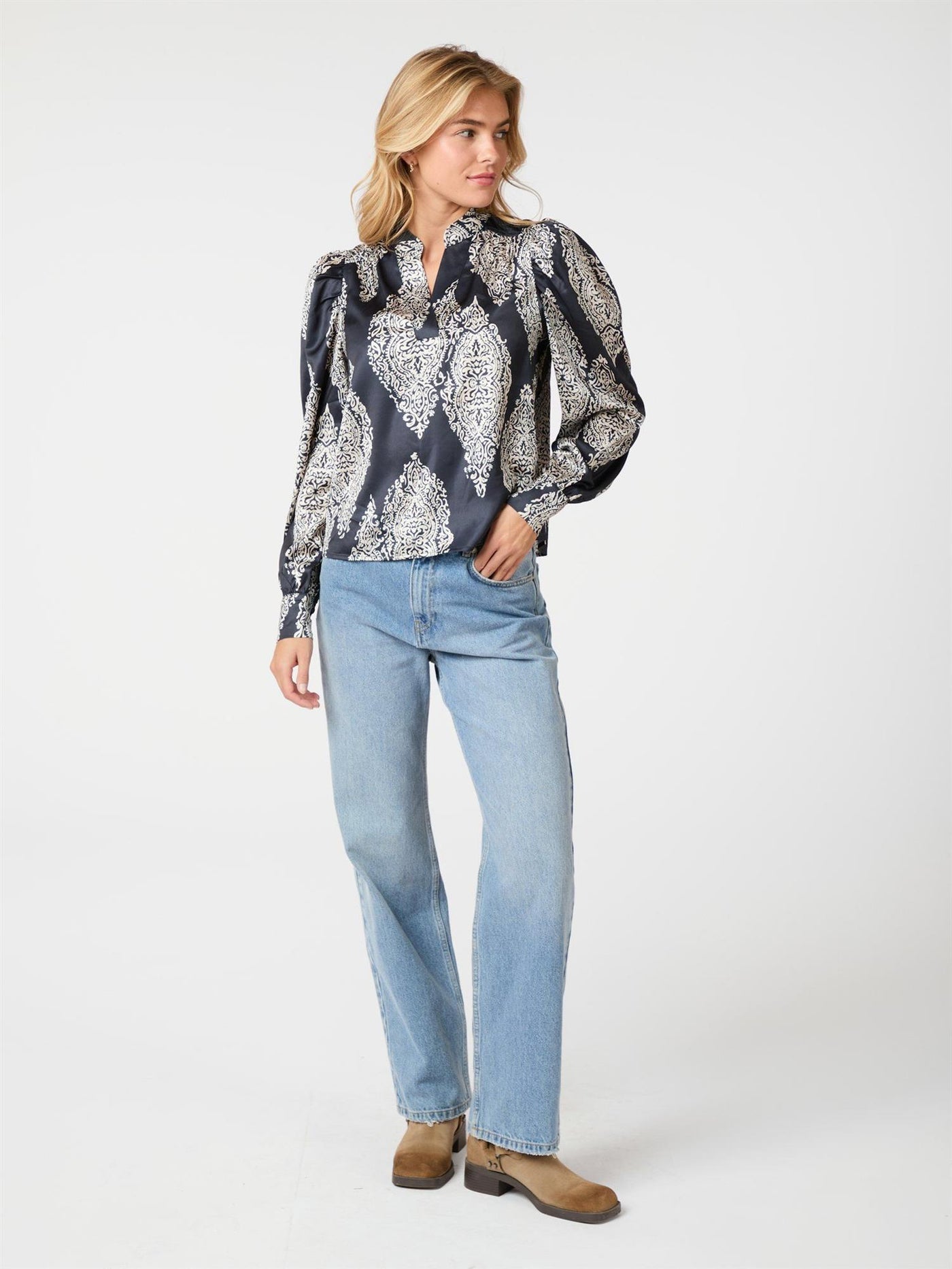 Rosslynn Paisley drop blouse