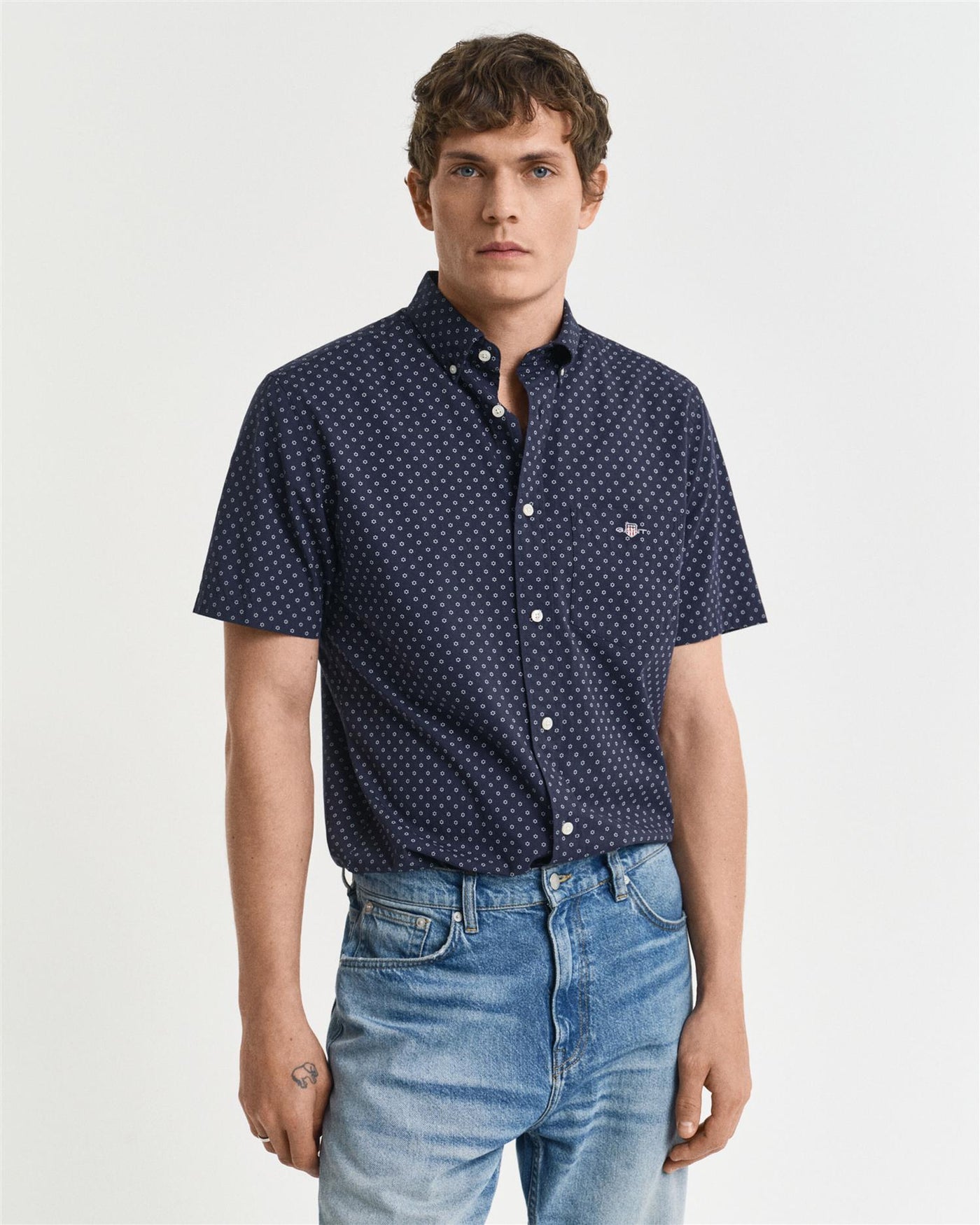 Reg Micro Print SS Shirt