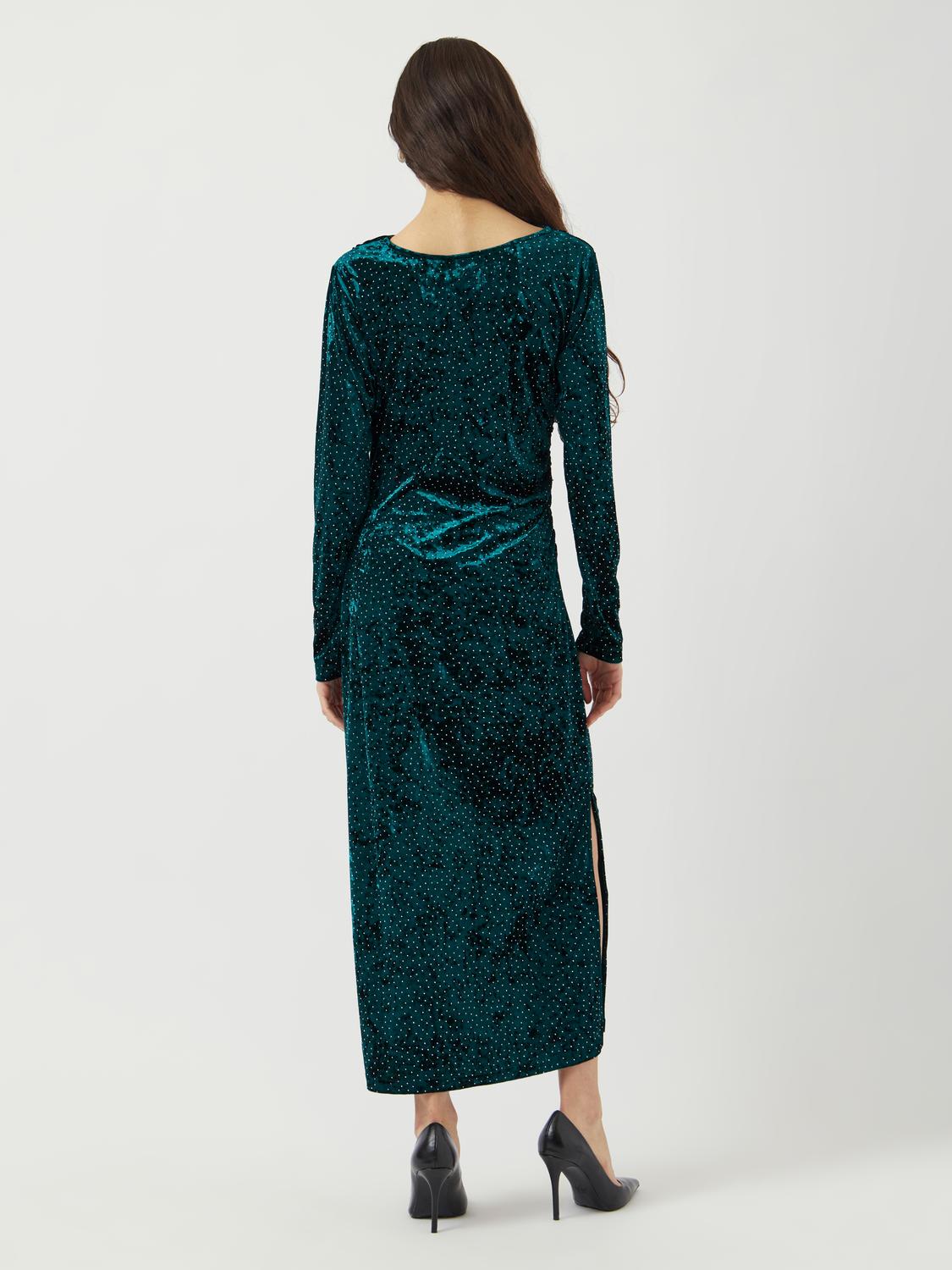 Yastillia Ls Velvet Long Dress