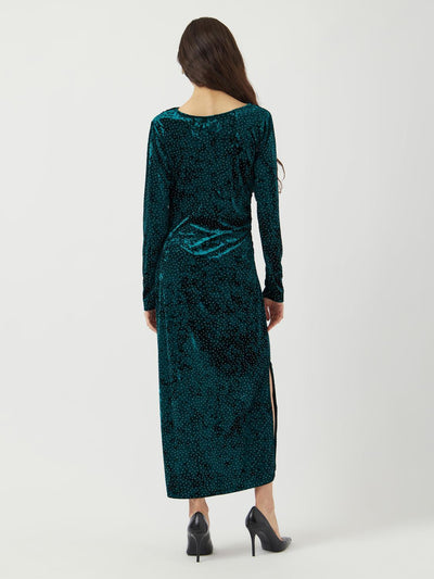 Yastillia Ls Velvet Long Dress