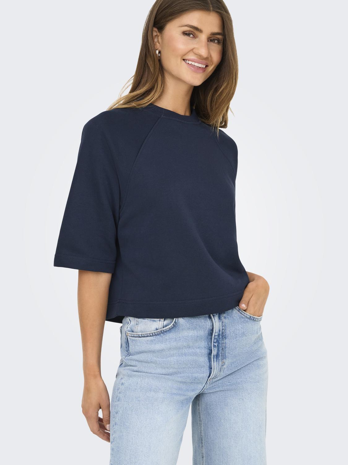 Onldasie 2/4 O-Neck Raglan Ub Cs Swt