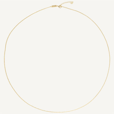 Gold necklace 85-90 cm