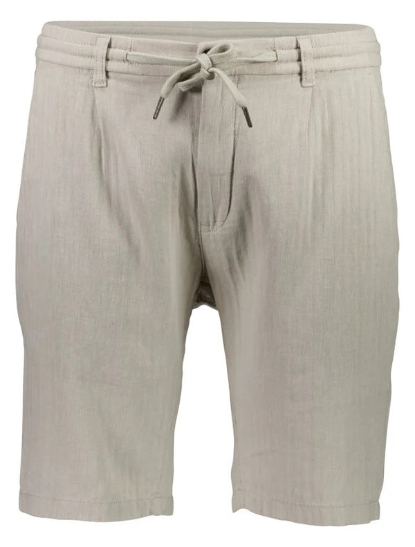 Linen blend herringbone short