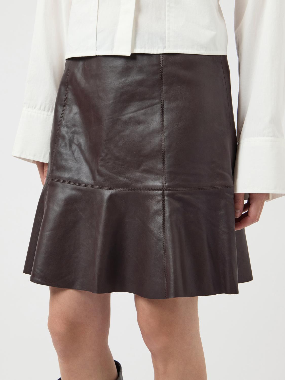 Yascolly Mw Naplon Leather Skirt
