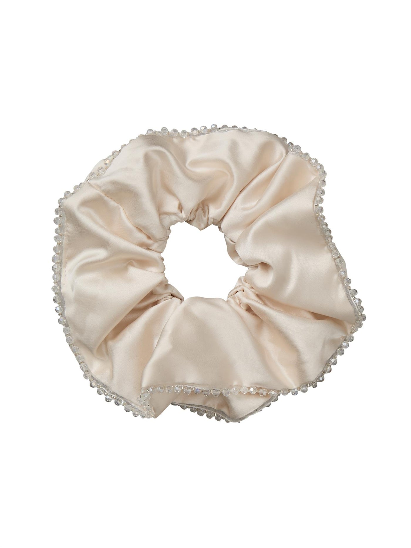Luster bead scrunchie