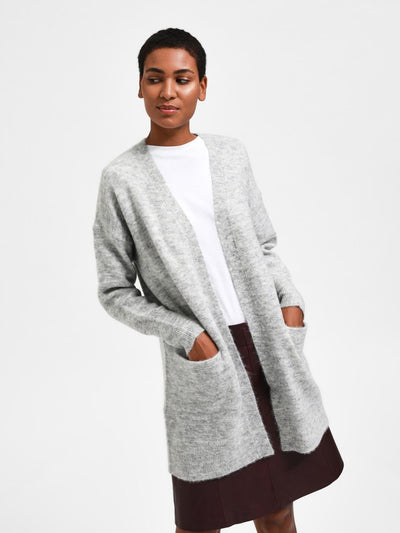 Slflulu new la knit long cardigan