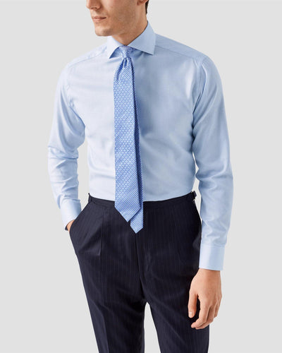 Melange Semi Solid Fine Twill Contemporary Fit