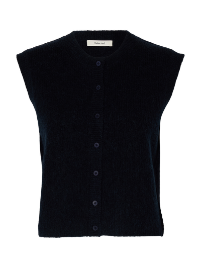 Slflulu Sl Button O-Neck Vest