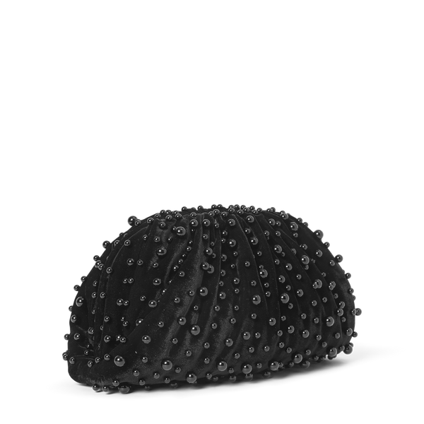 Day pearly velvet clutch