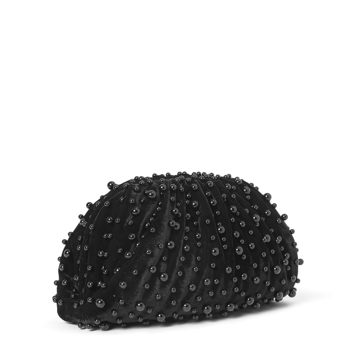 Day pearly velvet clutch