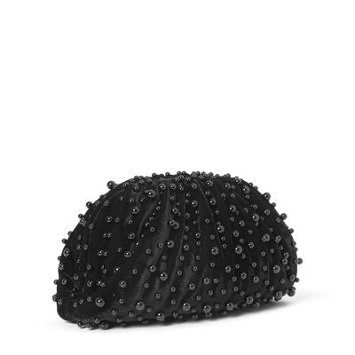 Day pearly velvet clutch