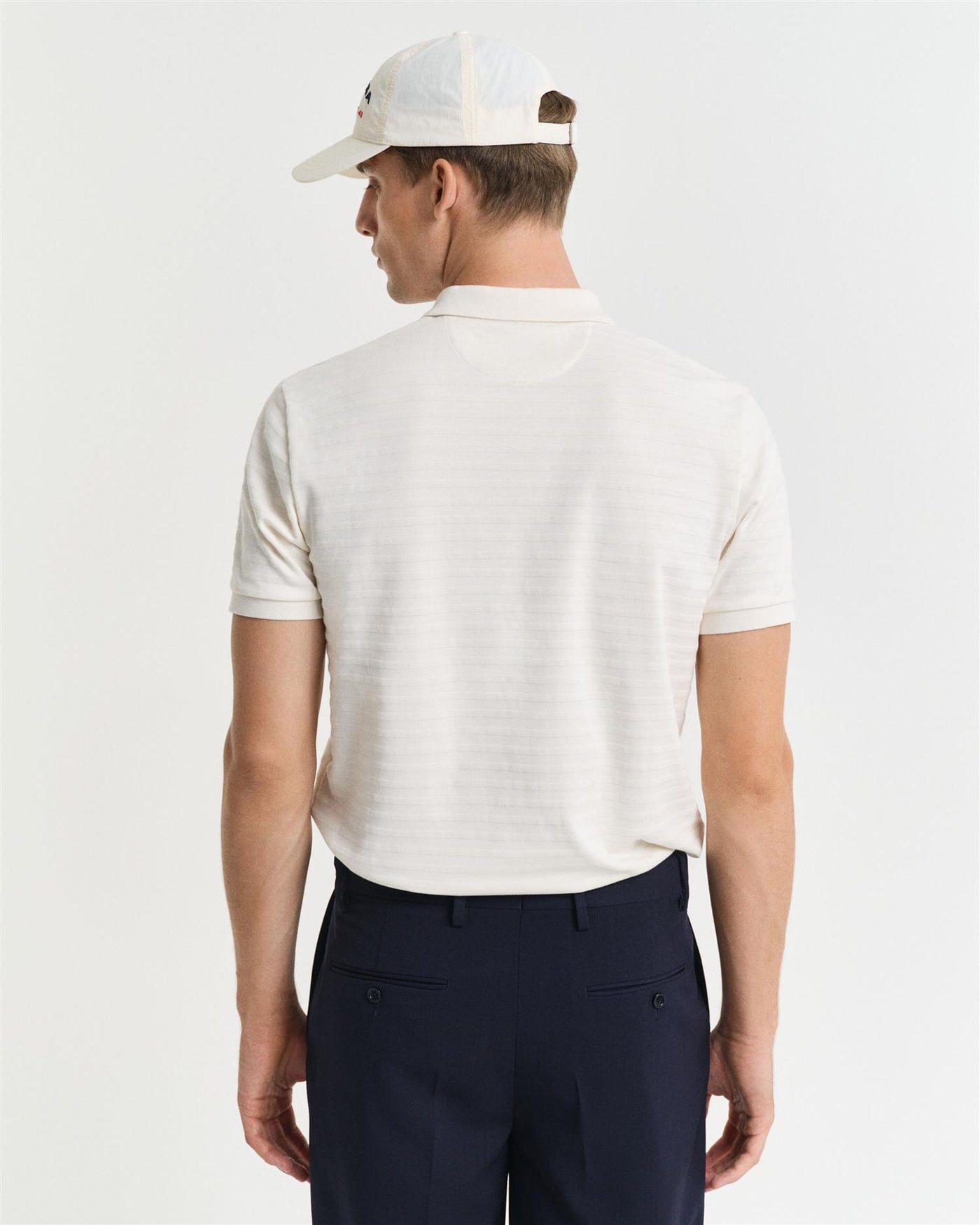 Texture stripe polo