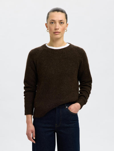 Slflulu Ls Knit O-Neck