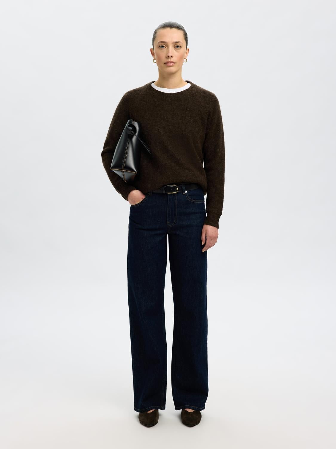 Slflulu Ls Knit O-Neck
