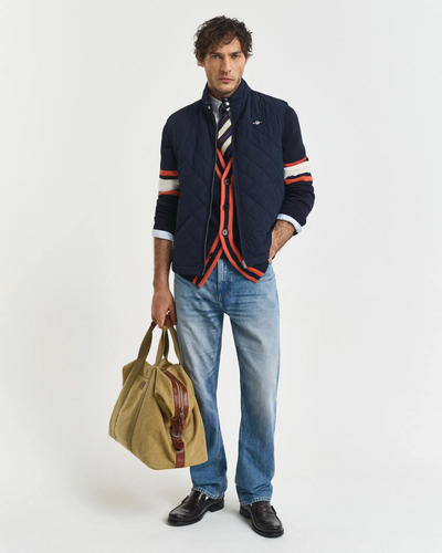 Quilted windcheater vest