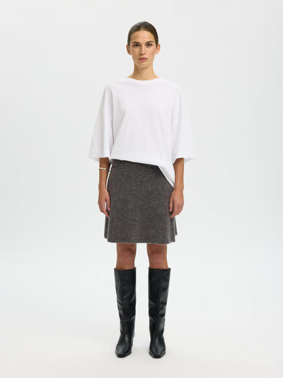Slflulu Brushed Hw Knit Skirt