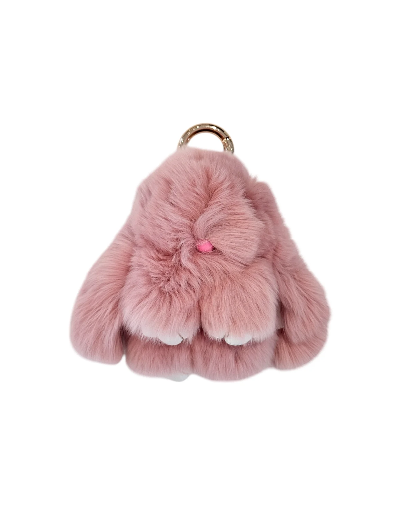Fluffy Bunny Bag Charm