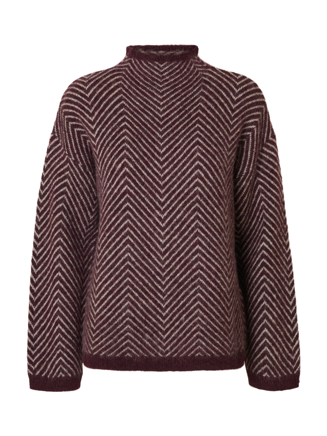 Slflulu Ls Herringbone Knit High Neck