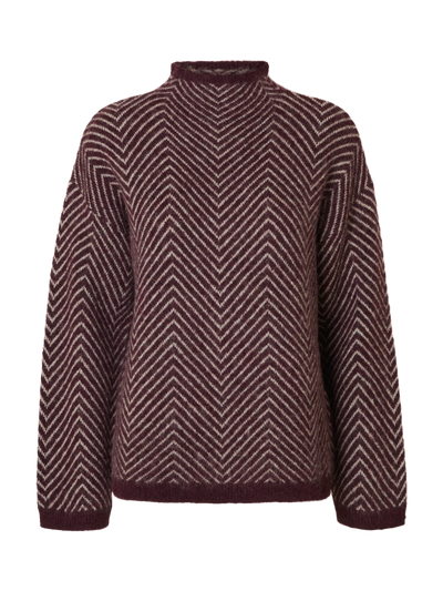 Slflulu Ls Herringbone Knit High Neck