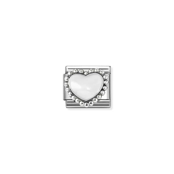 White Raised Heart