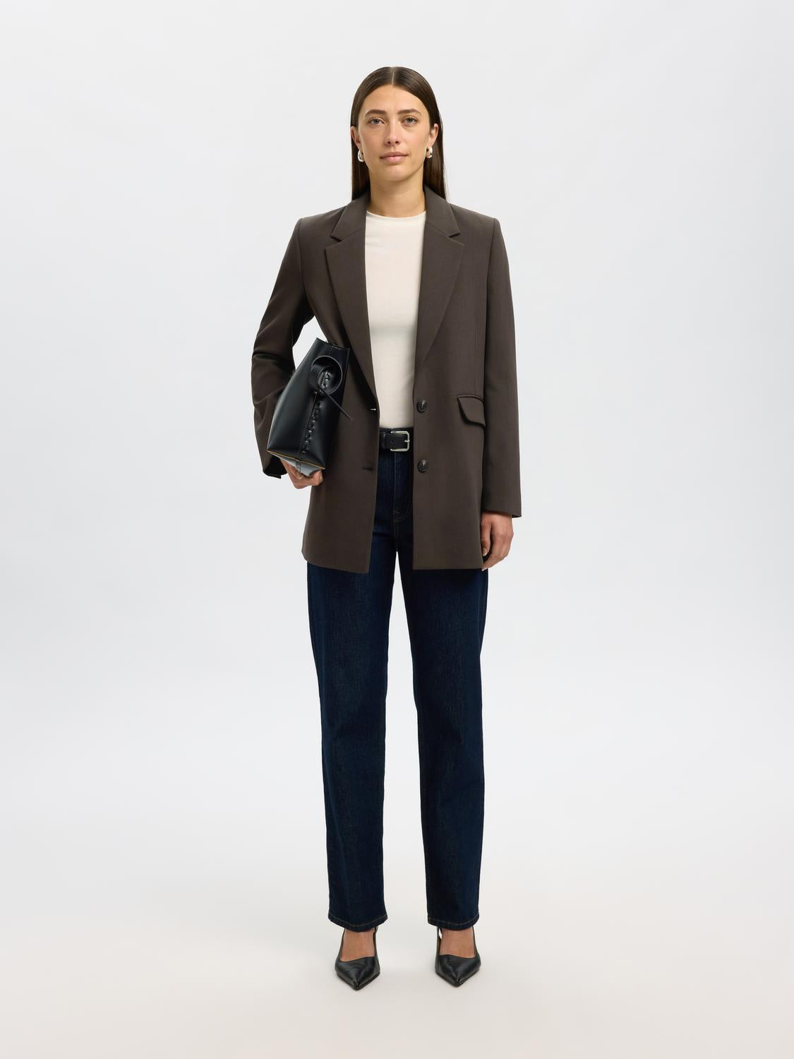 Slfrita Ls Relaxed Blazer Mel
