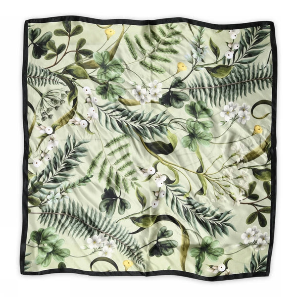 Fern silk scarf