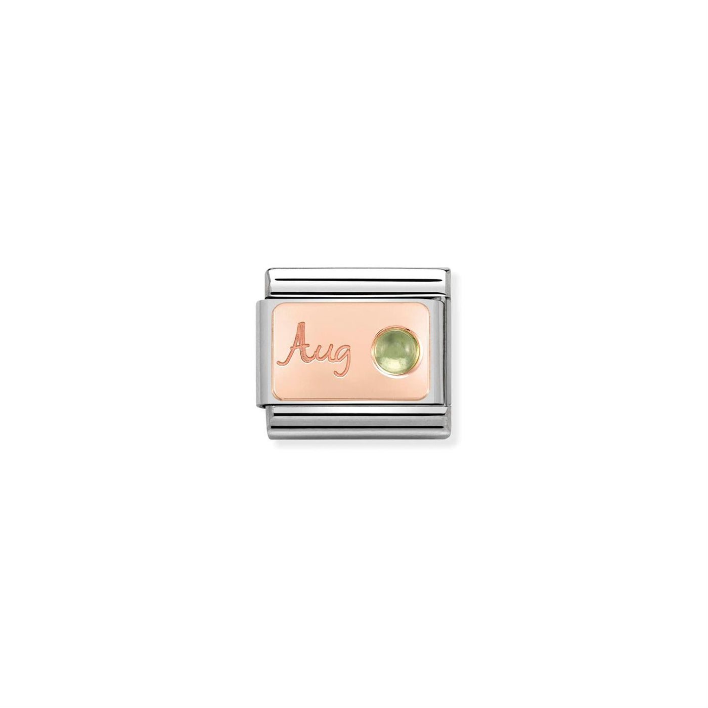 Birthstone August rose gold