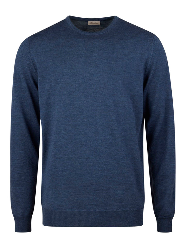 Pullover Knitted Crew Neck Merino Wool