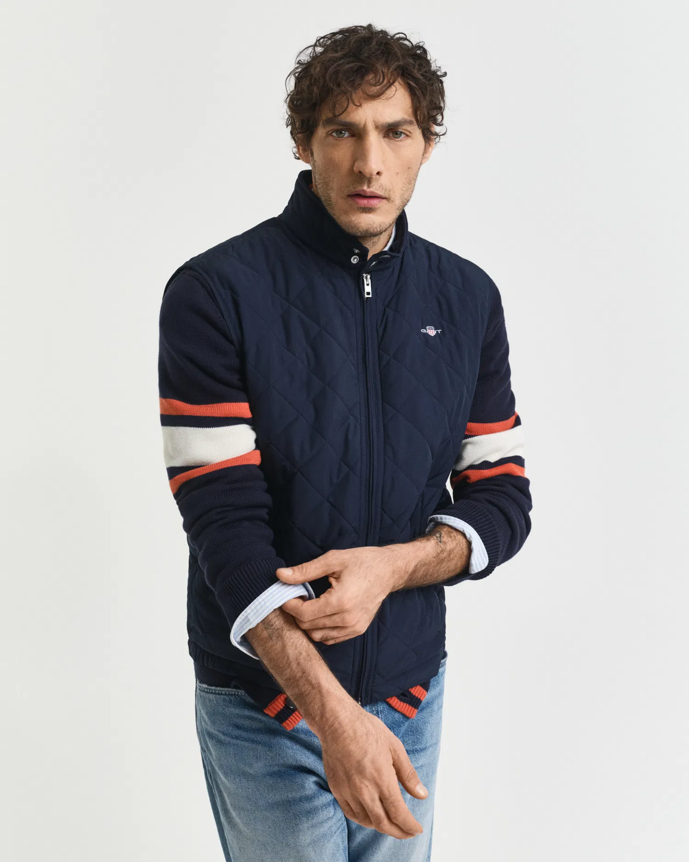 Quilted windcheater vest