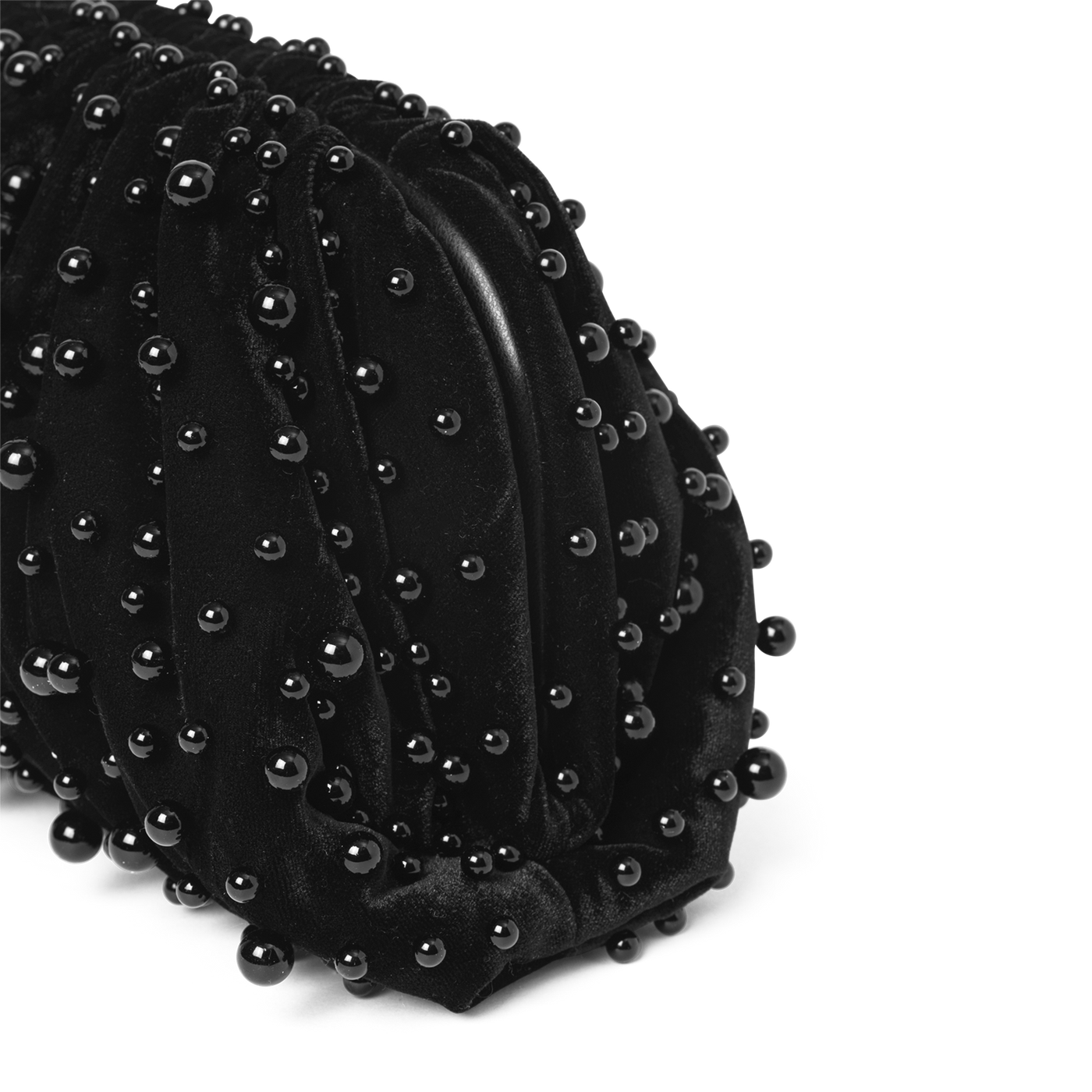 Day pearly velvet clutch