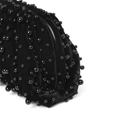 Day pearly velvet clutch