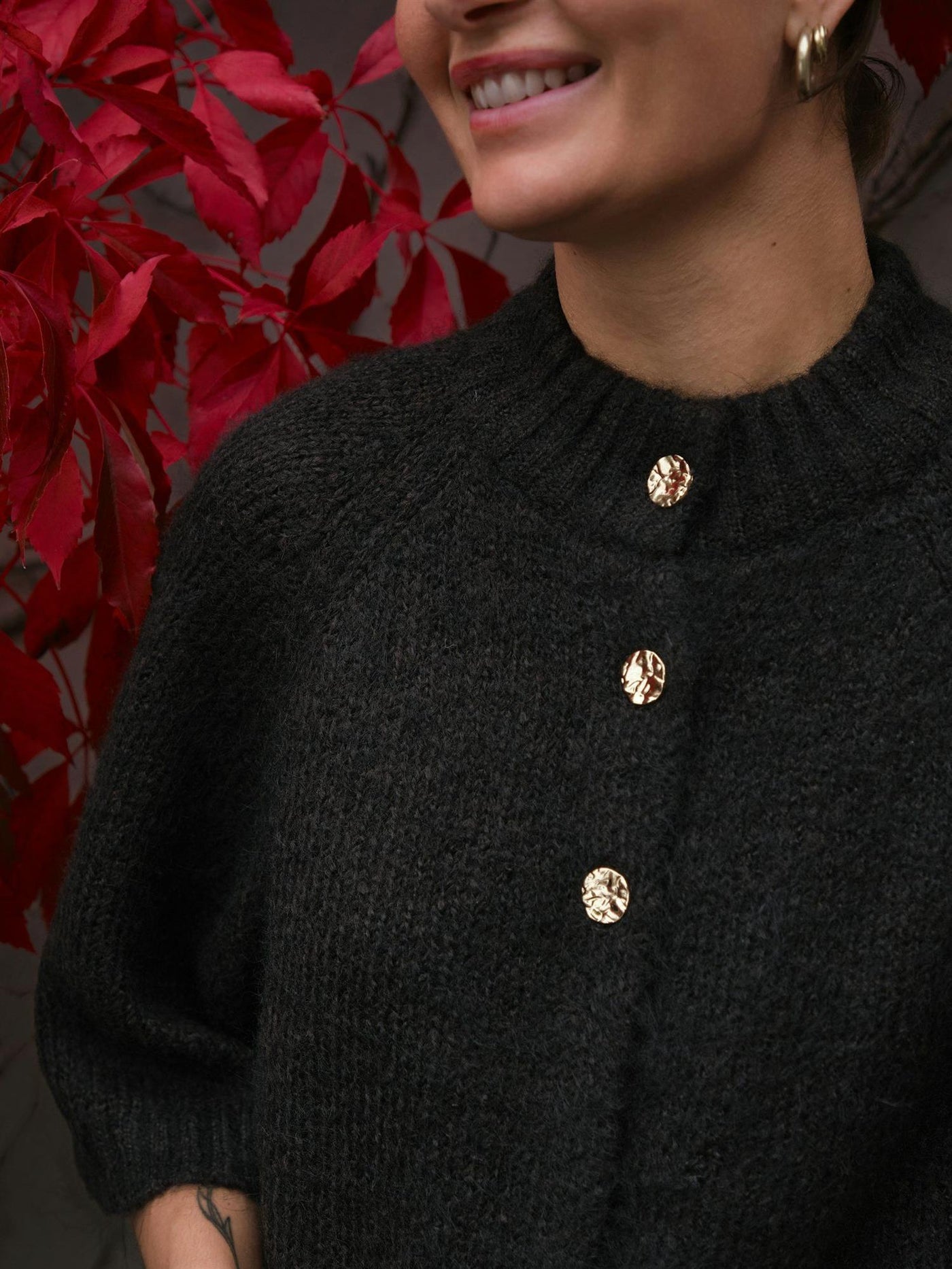 Benuta fluffy knit cardigan