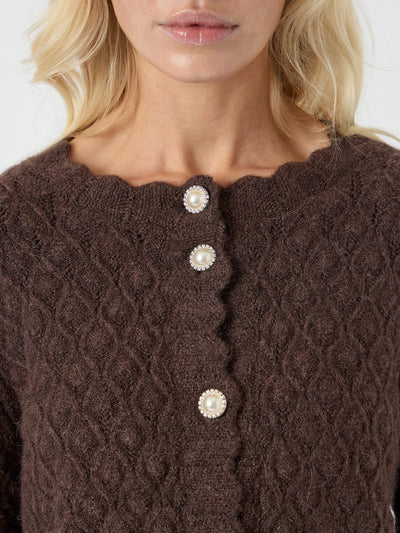 Yasbubble Ls Knit Cardigan  S.