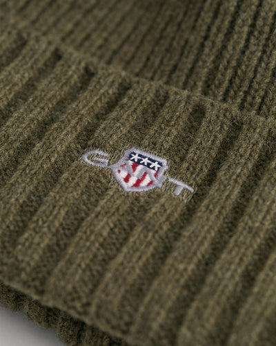 Unisex shield wool beanie