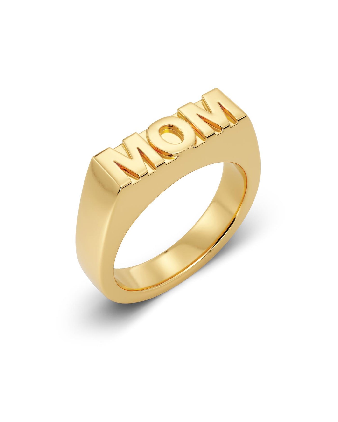 Signet Ring Mom Gold