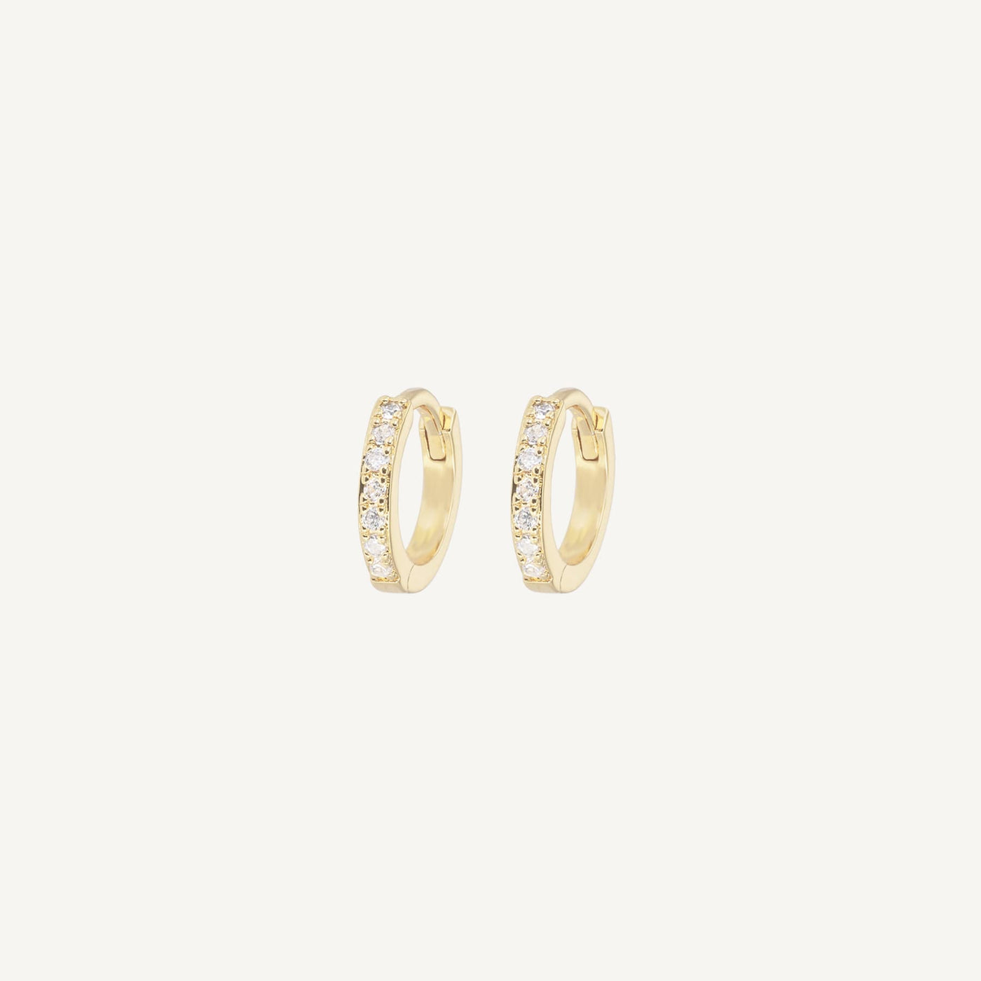 X-SMALL HOOPS WHITE