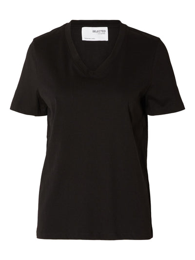 SLFessential SS V-neck TEE
