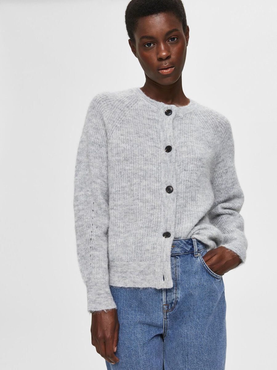 SLFLulu LS knit short cardigan